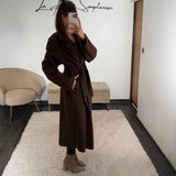 MANTEAU LONG CHOCO JAMES - La Petite Somptueuse