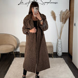 MANTEAU LONG CHOCO MAX - La Petite Somptueuse