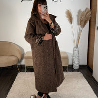 MANTEAU LONG CHOCO MAX - La Petite Somptueuse