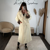 MANTEAU LONG ECRU MAX - La Petite Somptueuse