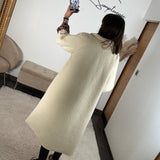 MANTEAU LONG ECRU MAX - La Petite Somptueuse