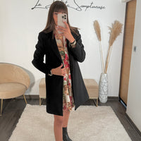 MANTEAU NOIR BASILE - La Petite Somptueuse