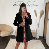 MANTEAU NOIR BASILE - La Petite Somptueuse