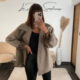 MANTEAU TAUPE LEO - La Petite Somptueuse