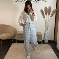 PANTALON BLEU LIBERTY - La Petite Somptueuse