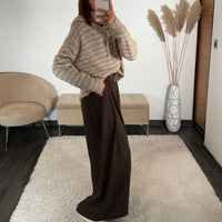 PANTALON CHOCO + CEINTURE OWEN - La Petite Somptueuse