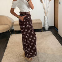 PANTALON CHOCO POIS PENNY - La Petite Somptueuse