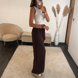 PANTALON FLUIDE CHOCO LOUIS - La Petite Somptueuse