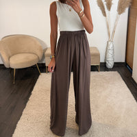 PANTALON FLUIDE CHOCO MAZA - La Petite Somptueuse