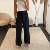 PANTALON FLUIDE MARINE LOUIS - La Petite Somptueuse