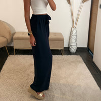 PANTALON FLUIDE MARINE LOUIS - La Petite Somptueuse