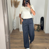 PANTALON GRIS JEAN - La Petite Somptueuse