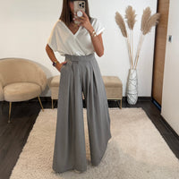 PANTALON GRIS SCRATCH - La Petite Somptueuse