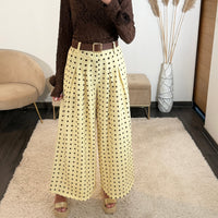 PANTALON JAUNE POIS PENNY - La Petite Somptueuse