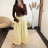 PANTALON JAUNE POIS PENNY - La Petite Somptueuse