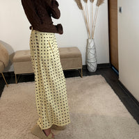 PANTALON JAUNE POIS PENNY - La Petite Somptueuse