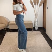PANTALON JEAN BLEU LAUREN - La Petite Somptueuse
