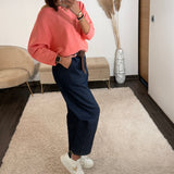 PANTALON JEAN CEINTURE GHANA - La Petite Somptueuse