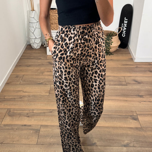 PANTALON LEOPARD THEO - La Petite Somptueuse