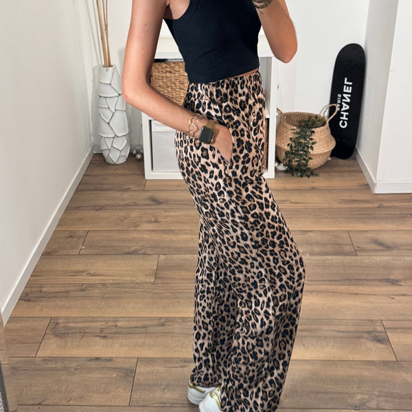 PANTALON LEOPARD THEO - La Petite Somptueuse