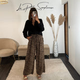 PANTALON LEOPARD ZACK - La Petite Somptueuse