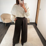 PANTALON MARRON JIM - La Petite Somptueuse
