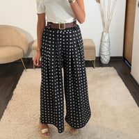 PANTALON NOIR POIS PENNY - La Petite Somptueuse