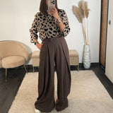 PANTALON OVERSIZE CHOCO ALEX - La Petite Somptueuse