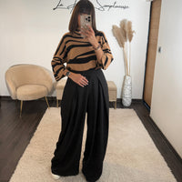 PANTALON OVERSIZE NOIR ALEX - La Petite Somptueuse