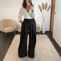 PANTALON OVERSIZE NOIR ALEX - La Petite Somptueuse