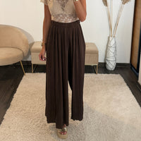 PANTALON PLISSEE CHOCO HARRY - La Petite Somptueuse