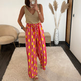 PANTALON RAYE CITRON - La Petite Somptueuse