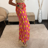 PANTALON RAYE CITRON - La Petite Somptueuse