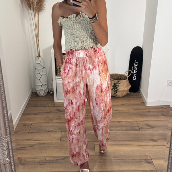 PANTALON ROSE DAMNA - La Petite Somptueuse