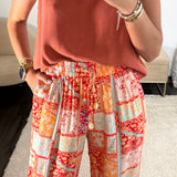 PANTALON ROUGE ESMERA - La Petite Somptueuse