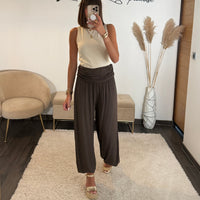 PANTALON SAROUEL CHOCO - La Petite Somptueuse