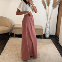 PANTALON VIEUX ROSE SCRATCH - La Petite Somptueuse