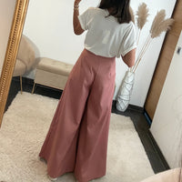 PANTALON VIEUX ROSE SCRATCH - La Petite Somptueuse