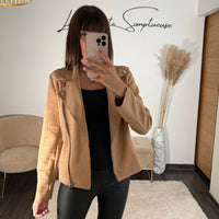 PERFECTO CAMEL CLAIR SUEDINE - La Petite Somptueuse