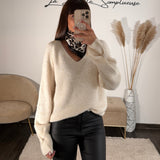 PULL BEIGE BANDANA LEOPARD - La Petite Somptueuse