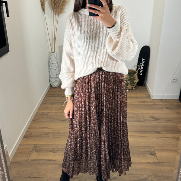 PULL BEIGE CHARLY - La Petite Somptueuse