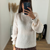 PULL BEIGE CHARLY - La Petite Somptueuse