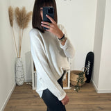 PULL BEIGE DIEGO - La Petite Somptueuse