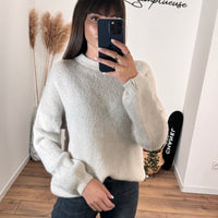 PULL BEIGE FONCE JULES - La Petite Somptueuse