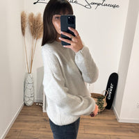 PULL BEIGE FONCE JULES - La Petite Somptueuse