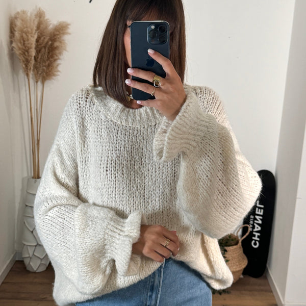 PULL BEIGE JOEY - La Petite Somptueuse