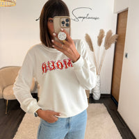 PULL BLANC AMOUR - La Petite Somptueuse
