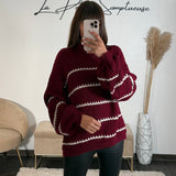 PULL BORDEAUX LIGNE TESSY - La Petite Somptueuse