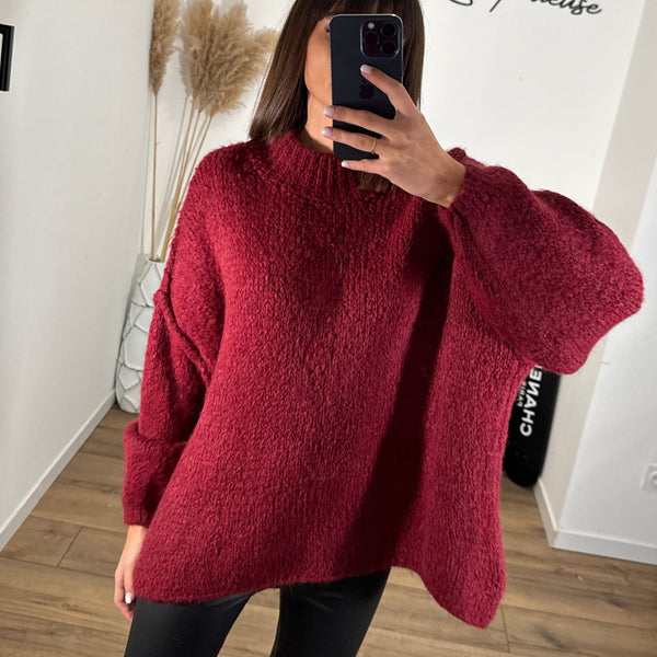 PULL BORDEAUX MAEL - La Petite Somptueuse