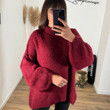 PULL BORDEAUX MAEL - La Petite Somptueuse